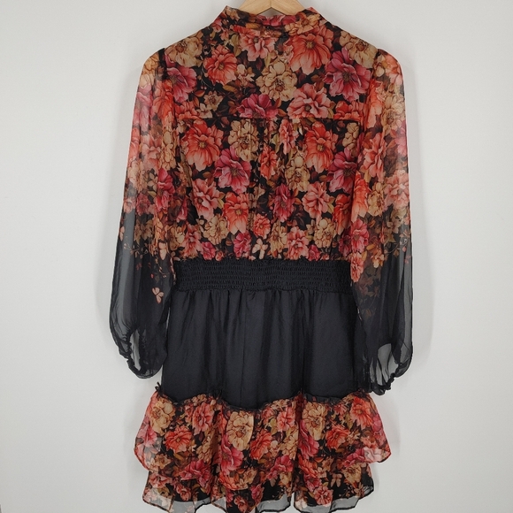 Autres Filles Floral Chiffon Dress - Picture 4 of 5